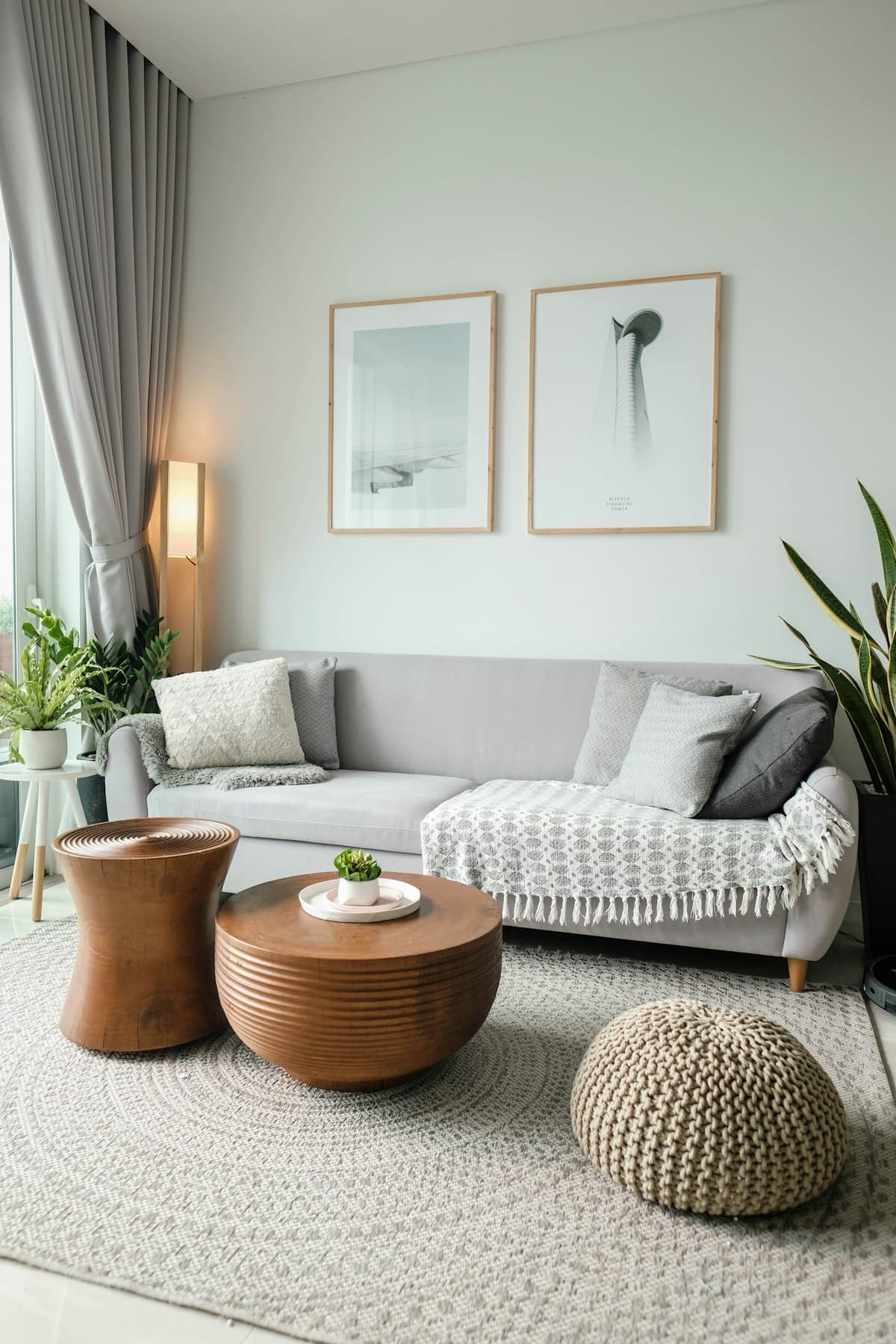 Curated home furnishings and decor on display in a retail interior